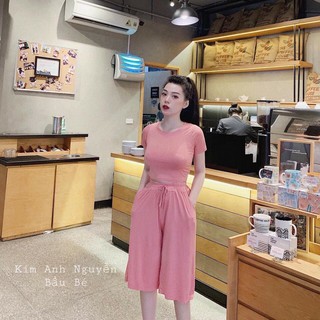 💝 Set Nữ Áo Croptop + Quần Ống Rộng MT32