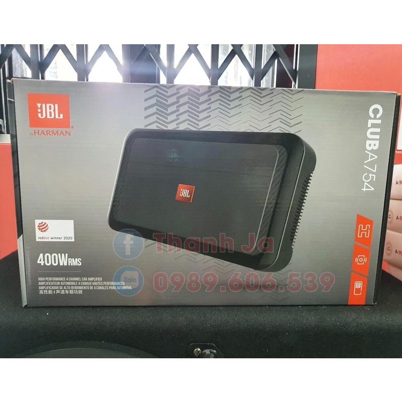 Amply Xe 4 Kênh JBL Club A754 Mới Nhất 2022 Bảo Hành Điện Tử