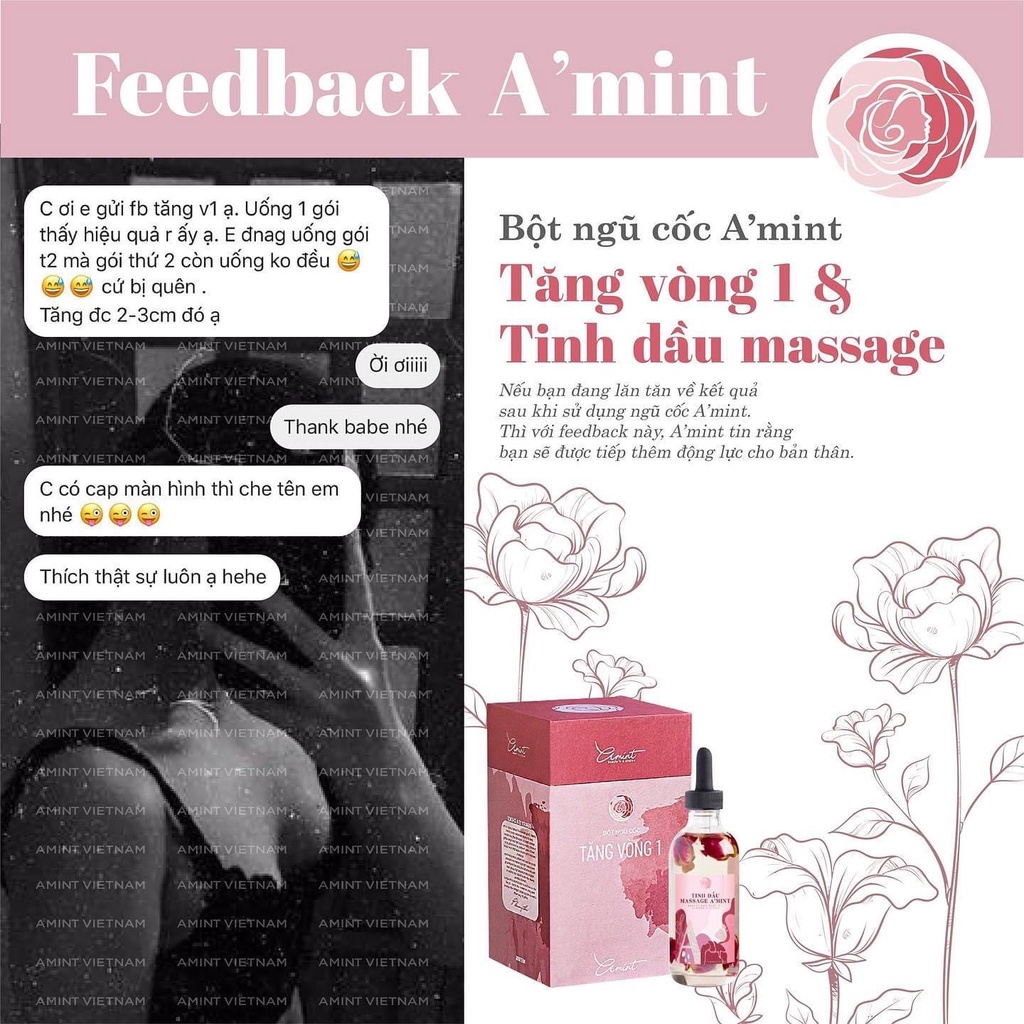 Combo Tăng Vòng 1 Orginal + Tinh dầu massage