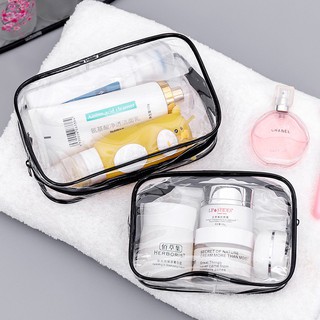 Túi đựng mỹ phẩm bằng nhựa trong suốt 3 kích thước tiện dụng (T3S)