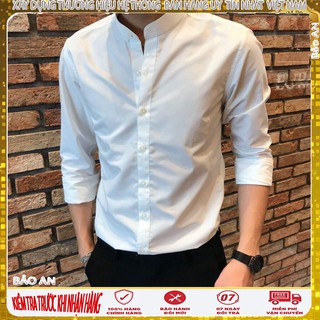 Áo sơ mi nam cổ tàu dài tay [Cung cấp Sỉ Toàn Quốc]