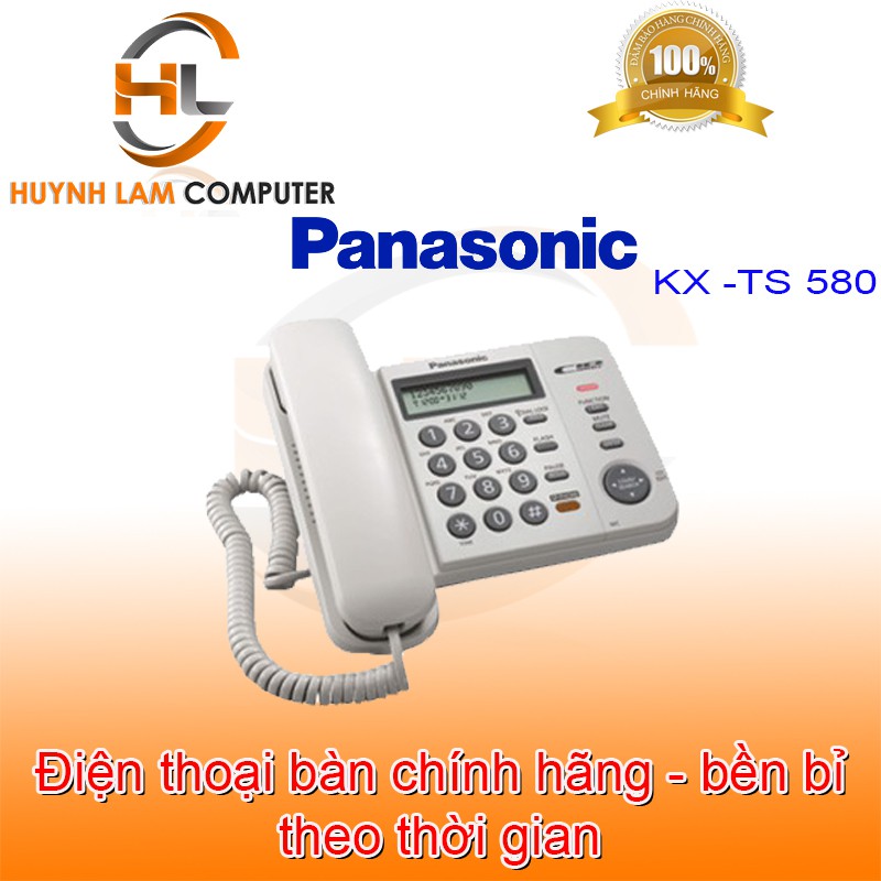 Điện thoại bàn Panasonic KX-TS 580 chính hãng TID phân phối - Điện thoại cố định