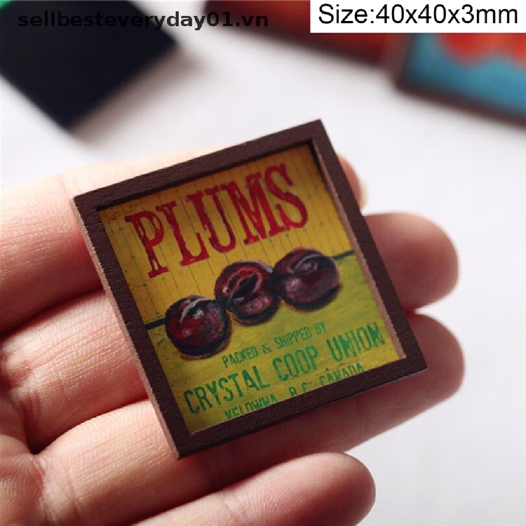 Tranh Treo Tường Hình Trái Cây Tỉ Lệ 1 / 12 Dùng Để Trang Trí Nhà Búp Bê