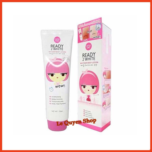 [CHÍNH HÃNG] Sữa Dưỡng Thể Trắng Da Ready 2 White Cathy Doll Whitener Body Lotion