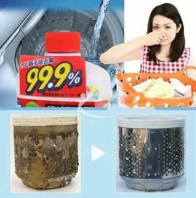 Tẩy lồng máy giặt diệt 99% vi khuẩn