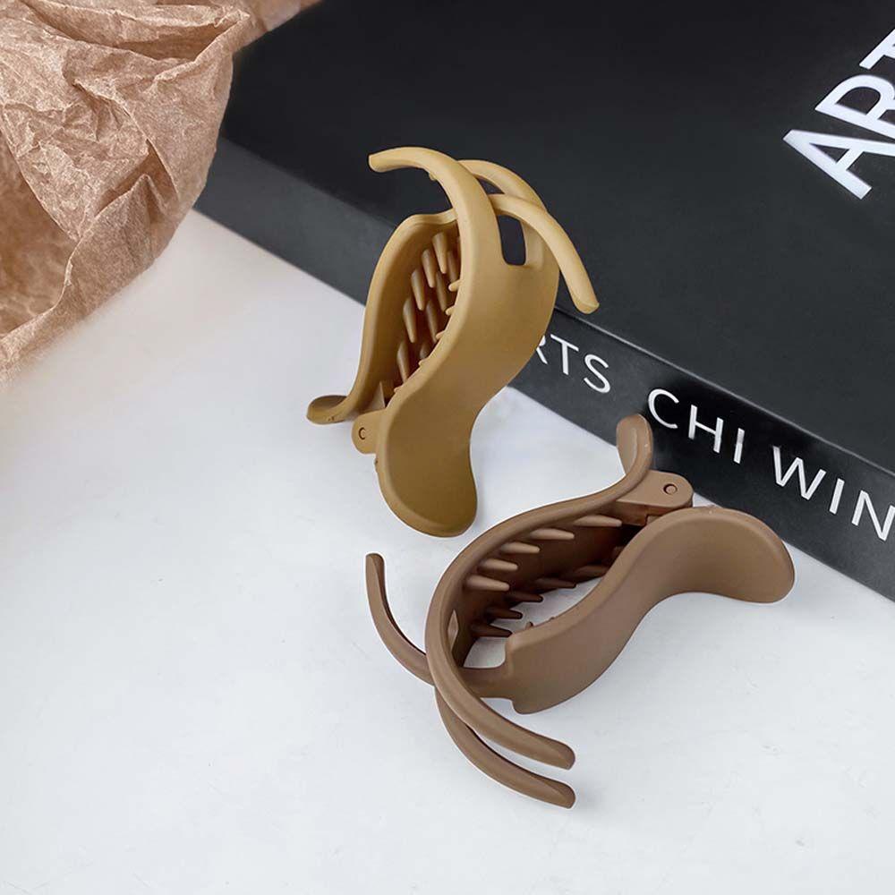 Kẹp Tóc Càng Cua Cố Định Màu Trơn Kiểu Vintage Dễ Thương Cho Bạn Gái WMES15H