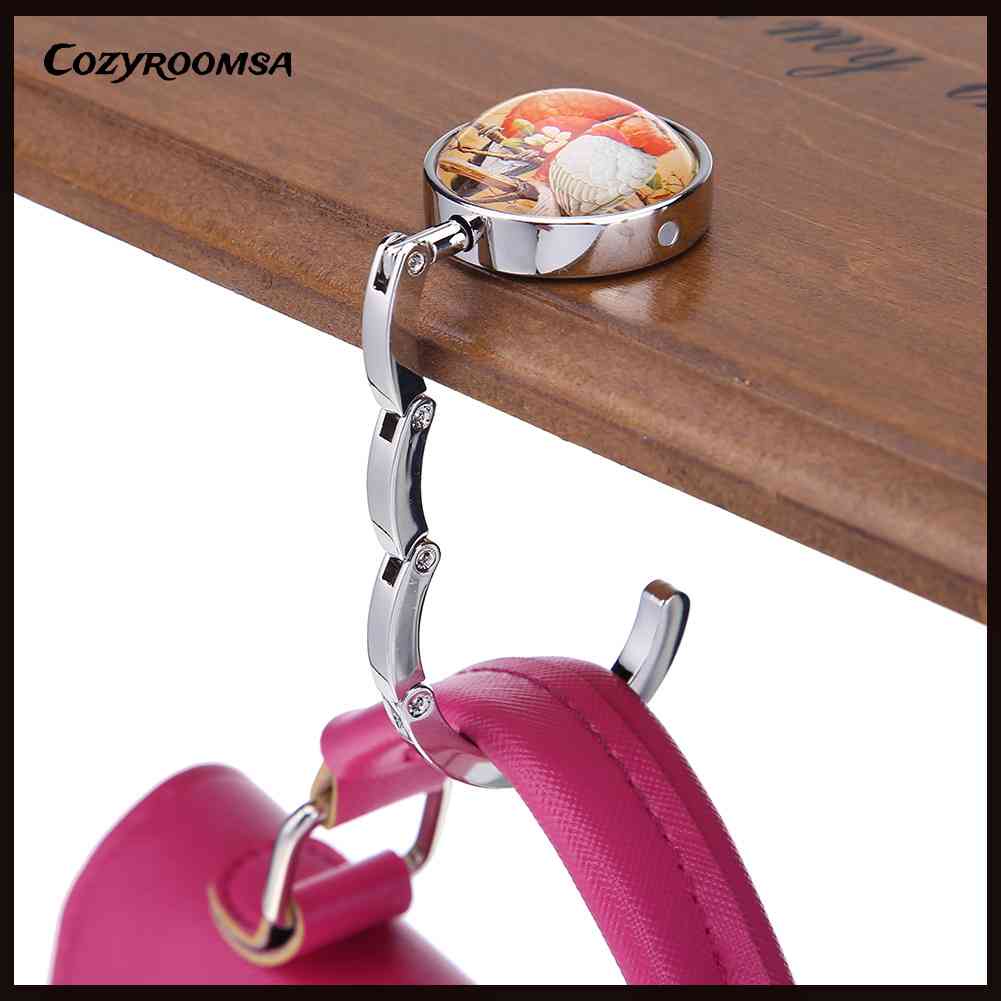 Móc Treo Túi Xách Bằng Kim Loại Có Thể Gấp Gọn Tiện Dụng Giá Đỡ