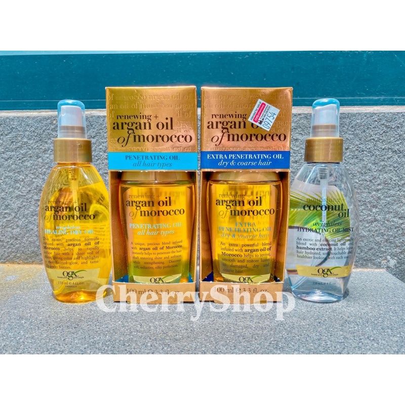 Tinh dầu dưỡng dành cho tóc khô OGX Renewing Argan Oil of Morocco Penetrating Oil (100ml) | WebRaoVat - webraovat.net.vn