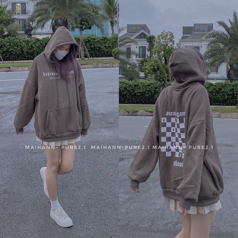 Áo hoodie chữ bàn cờ quảng châu lọai 1 | BigBuy360 - bigbuy360.vn