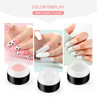 Lọ Gel UV Trong Suốt / Trắng / Hồng 15ml Dùng Để Nối Móng Nghệ Thuật