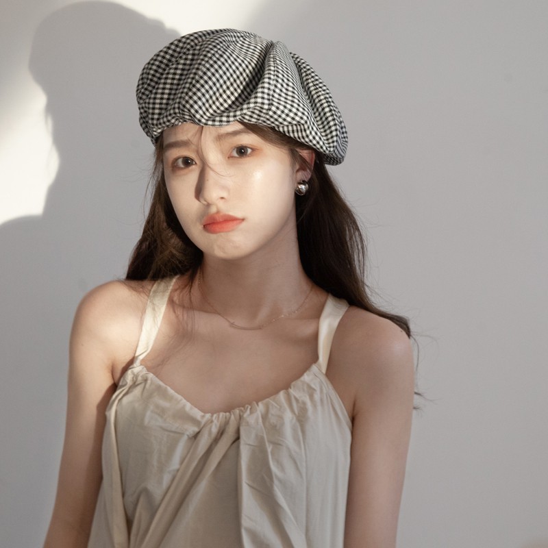 Mũ Beret Mỏng Thời Trang Xuân Hè Phong Cách Hàn Quốc Cho Nữ