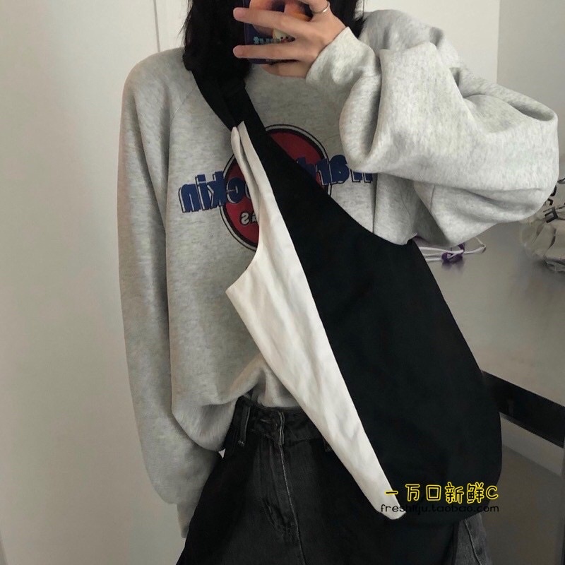 Túi tote bigsize phối màu siêu to Hàn ulzzang titstoredn