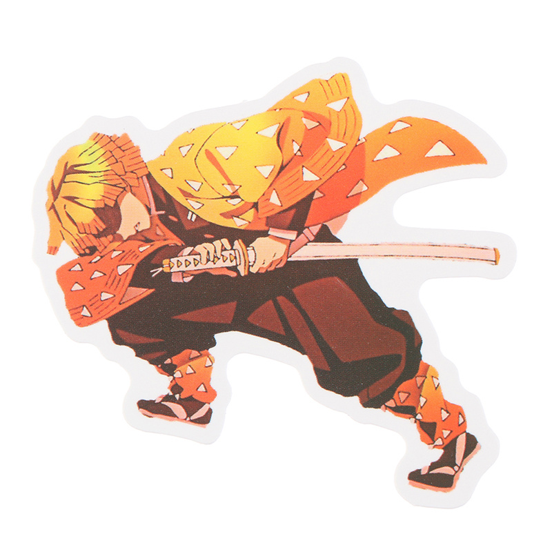 Bộ 50 Miếng Dán PVC Chống Thấm Nước Họa Tiết Anime Demon Slayer Trang Trí laptop / Va Li /