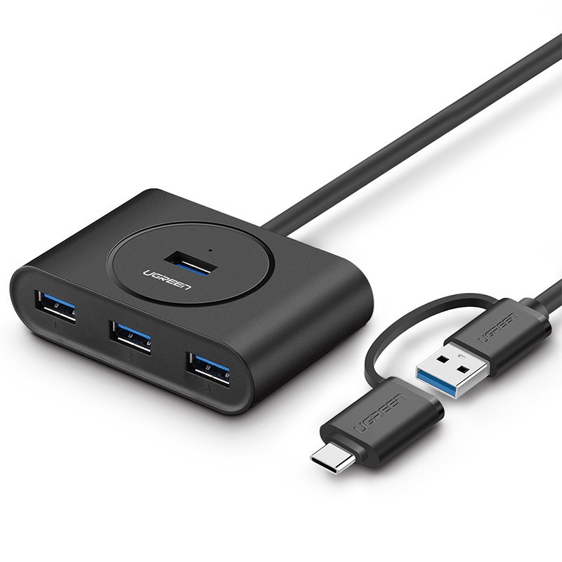 Bộ chia USB 3.0 4 cổng + USB Type C Ugreen 40850