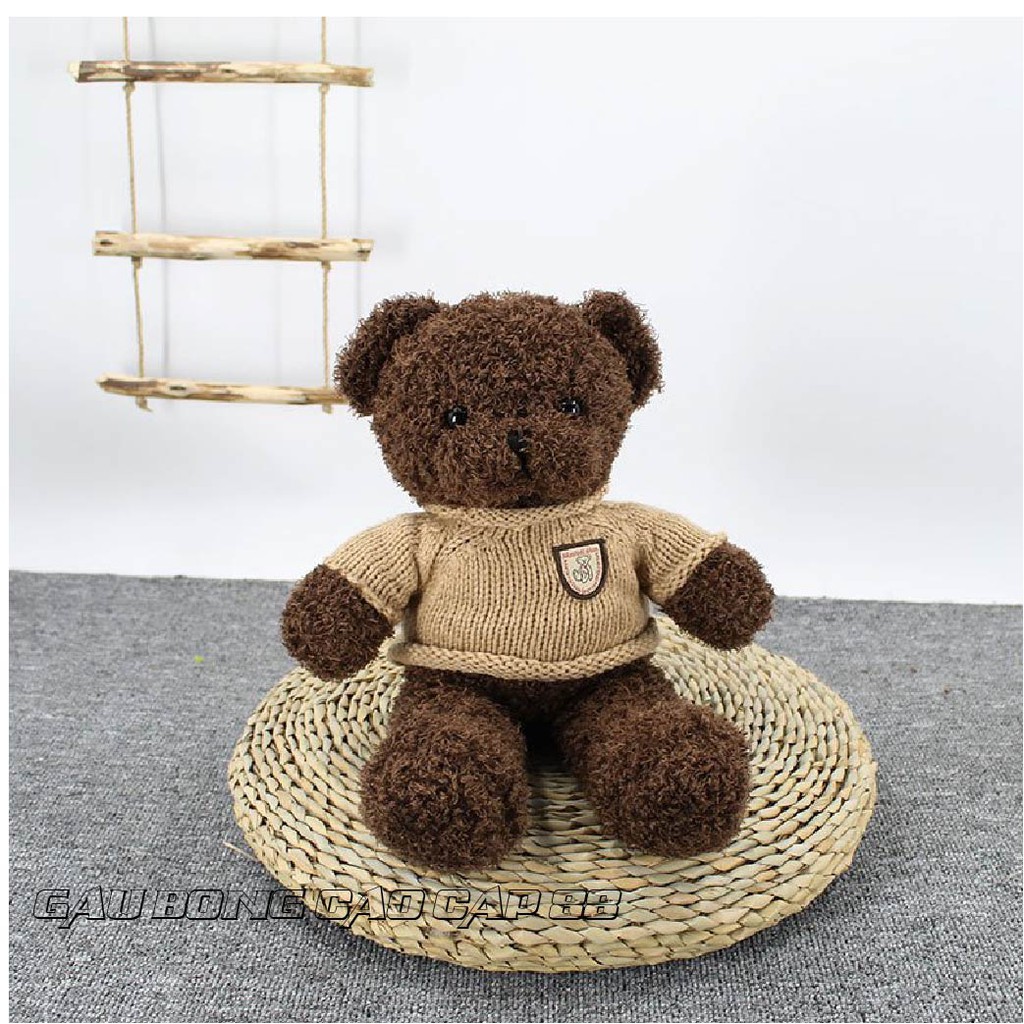 Gấu Bông Đồ Chơi cho bé Teddy Mặc Áo Len Nhiều Size  Nhồi Gòn 100% Cao Cấp Bao Xinh