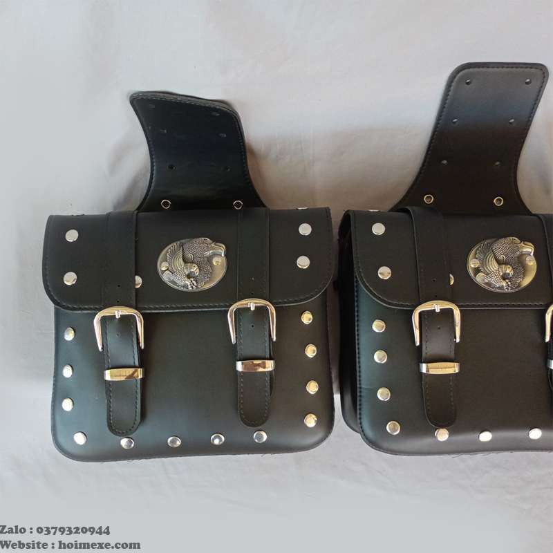 Cặp Túi Da Treo Hông  Xe Máy, Túi Đựng Đồ Cho Moto