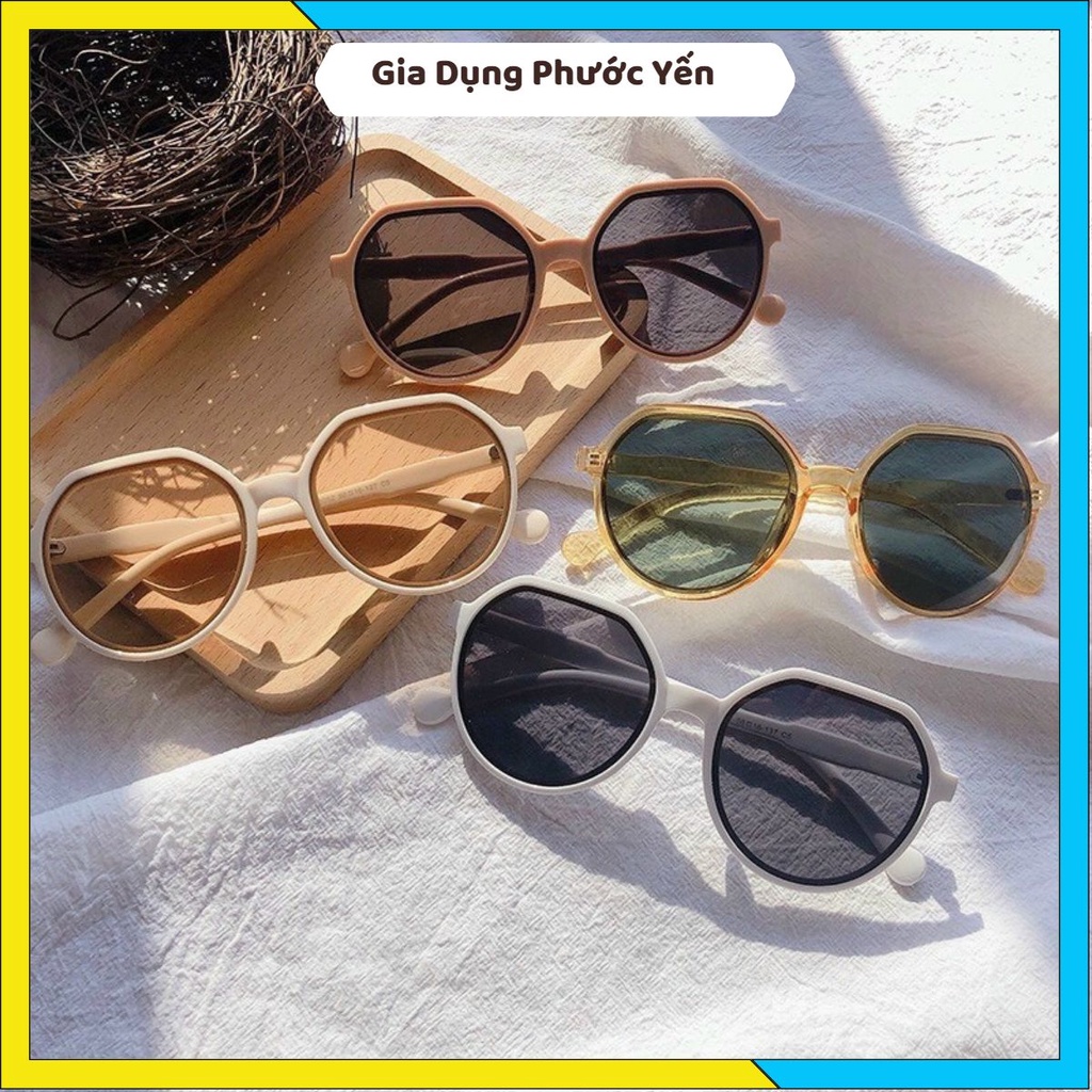 KÍNH MÁT GỌNG TRÒN THỜI TRANG NHIỀU MÀU BẢN ĐẸP HOT 2021