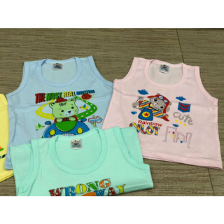 [THUN COTTON] Áo ba lỗ màu MINAS (3-24kg)