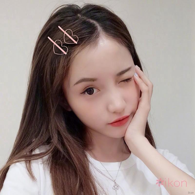 Kẹp tóc kim loại hình trái tim
