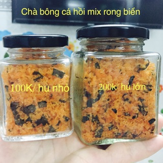 Chà bông cá hồi mix rong biển cho bé từ 7m made by mẹ Xuka Nương Nguyễn