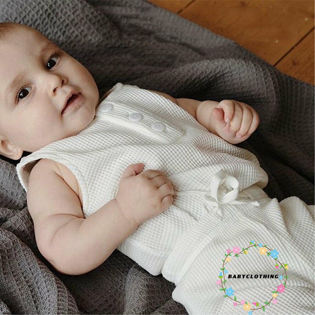 Set Bodysuit không tay + quần dài xinh xắn dành cho bé trai và gái