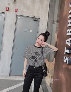 ÁO THUN NỮ MK KẺ NGANG SIÊU HOT