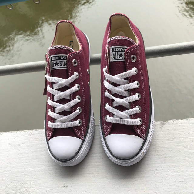 [GIÁ SỐC] GIÀY CONVERSE ĐỎ ĐÔ THẤP CỔ