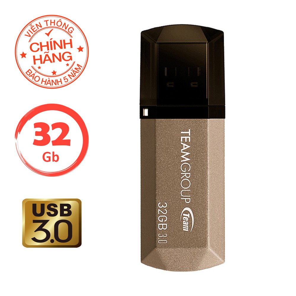 USB 32Gb 3.0 Team Group C155 (Vàng) - Hãng phân phối chính thức | BigBuy360 - bigbuy360.vn