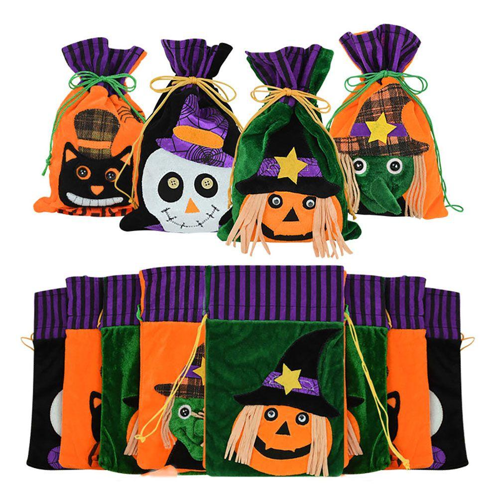 WTTLE Set 2 Túi Nhung Đựng Kẹo Halloween