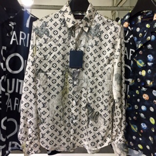 LV - ÁO SƠ MI NAM NỮ TAY DÀI LUIS VUITON CHAPMAN BROTHER, ĐỦ TAGS, MỀM MẠI, MENSWEAR WOMENSWEAR SHIRT