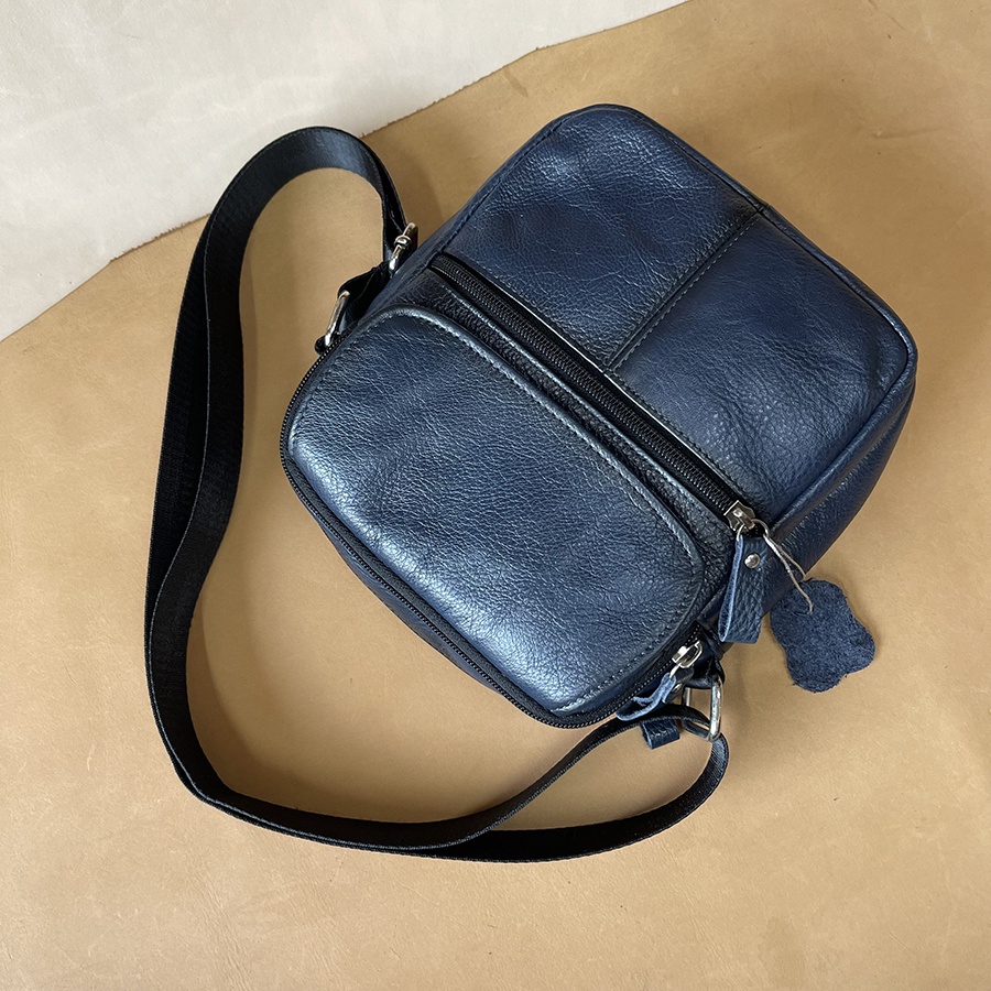 Túi Đeo Chéo, Túi Đeo Vai Da Bò Thật Cao Cấp CB07 Bảo Hành Da 3 Năm