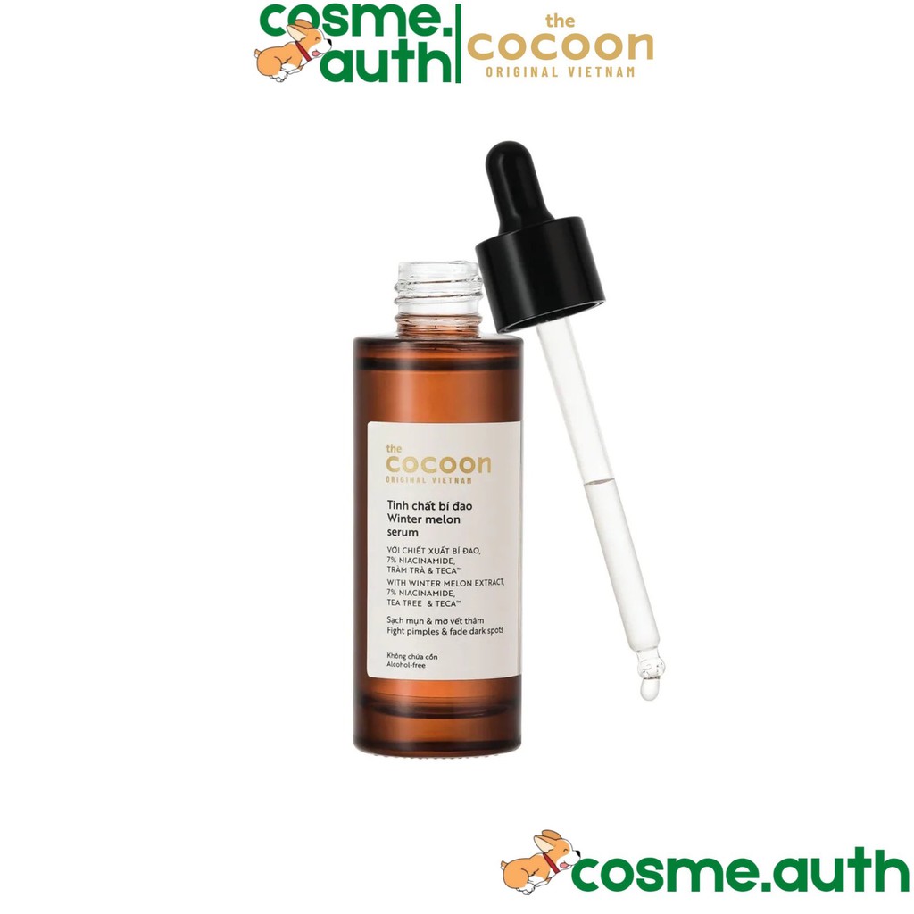 Tinh Chất Sạch Mụn &amp; Mờ Vết Thâm Bí Đao Cocoon Winter Melon Serum 70ml