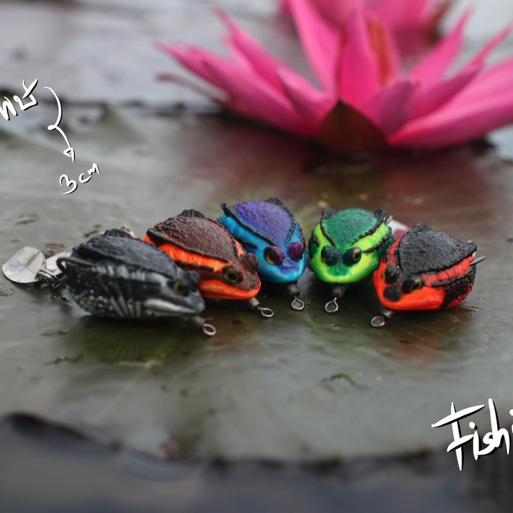 Nhái hơi Cóc Tini 3cm 6g hàng Thái chính hãng siêu nhạy cá
