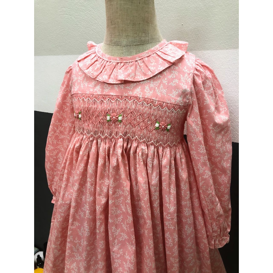 Váy smock hoa dây tay lỡ