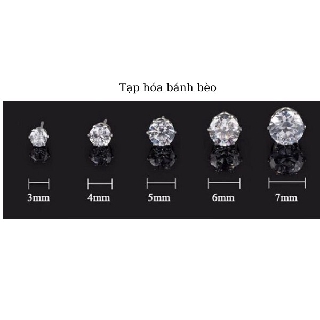 Bông tai nữ đính xoàn inox cao cấp siêu quyến rũ