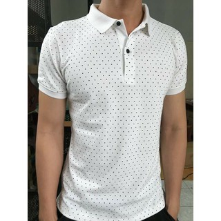 Áo polo chấm bi nam