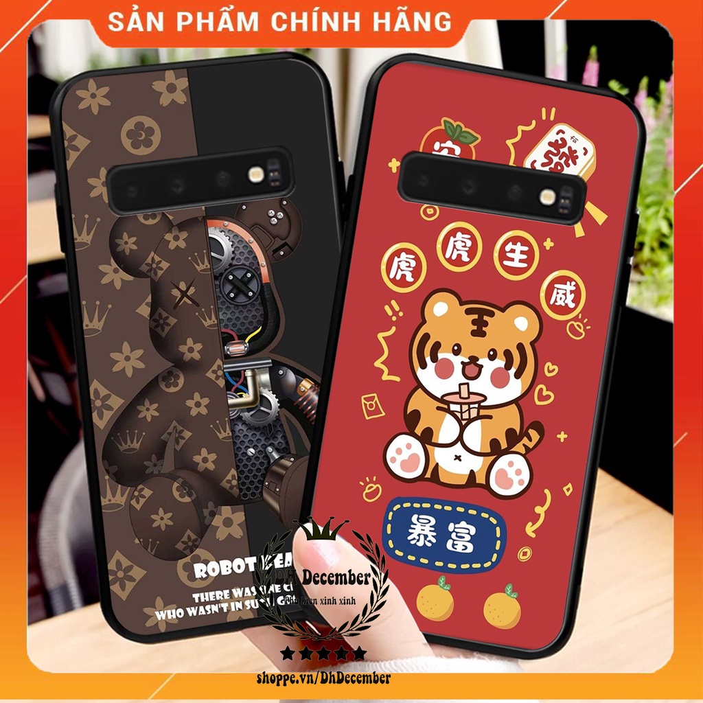 Ốp lưng Samsung S10 / S10 PLUS / S10 5G in hình 3D lucky, gấu  xinh xắn - KHÔNG NÊN BỎ LỠ