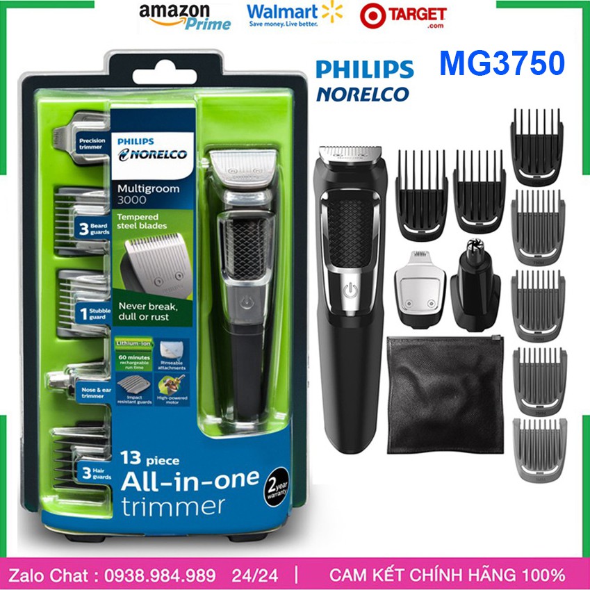 Tông đơ thế hệ mới Philips norelco Mg 5750, mg 3750, Philips norelco multigroom 5000,3000