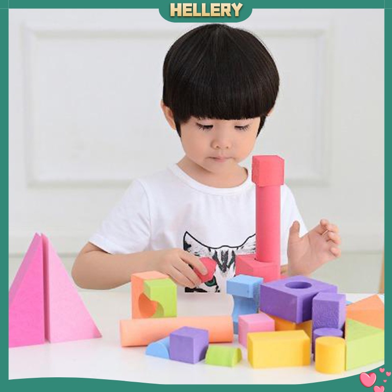 Bộ 25 Khối Xốp EVA Dày 3.5cm Đồ Chơi Xếp Chồng Lên Nhau
