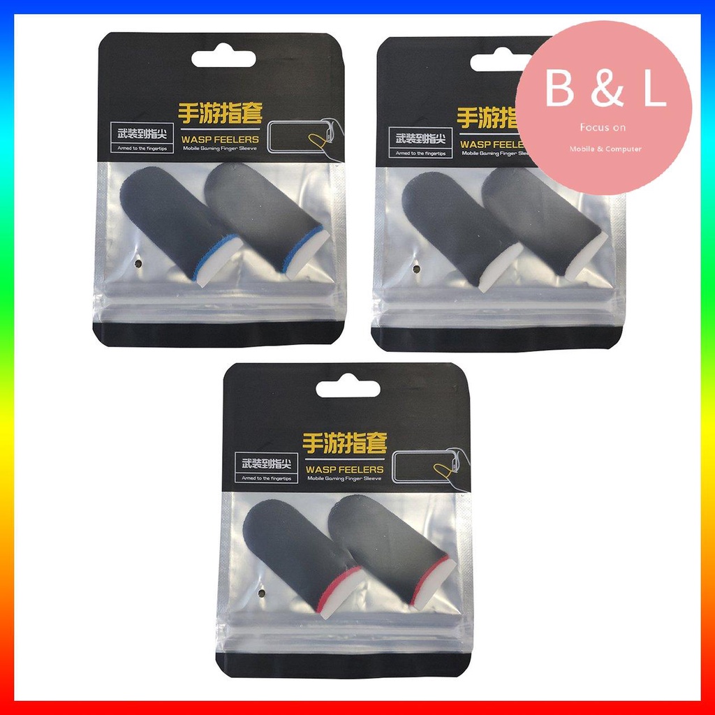 2 Bao ngón tay chơi game bằng sợi carbon chống trượt độ nhạy cao chuyên dụng