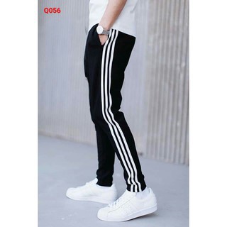 QUẦN THỂ THAO NAM NỮ PHỐI 3 SỌC NHIỀU MÀU, QUẦN dài JOGGER vải thun NỈ THỜI TRANG UNISEX