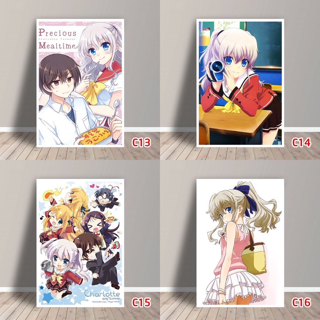Tấm Postcard Cao Cấp Anime Charlotte