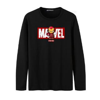 Áo Thun Tay Dài In Hình Ironman Captain America