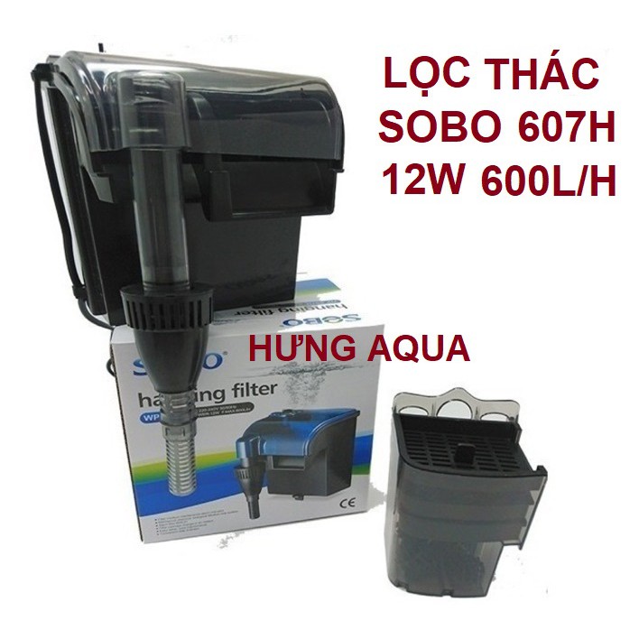 Lọc thác bể cá - lọc thác bể cá mini - lọc treo mini SOBO/VIPSUN WP 303H 5W, 606H 8W, 607H 12W (hàng cty)