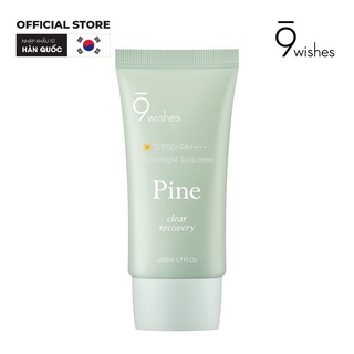 Kem chống nắng 9 wishes pine treatment suncreen spf50+ pa++++ 50ml