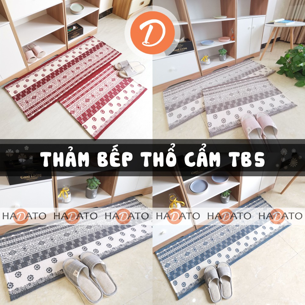 THẢM BẾP THÊU DỆT CAO CẤP THẤM NƯỚC, CHỐNG TRƠN TRƯỢT TB 5