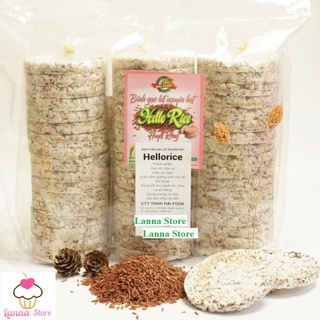 [Xả Kho] Bánh gạo lứt Hellorice - Phù hợp ăn kiêng, giảm cân, tập gym, thực dưỡng, eat clean - Cây /17 bánh