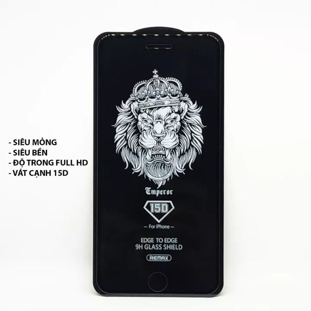 ⚡️ Kính cường lực iPhone Full Màn 15D REMAX ⚡️ 5/5s/6/6plus/6s/6s plus/6/7/7plus/8/8plus/x/xs/xs max/11/11 pro/11 promax