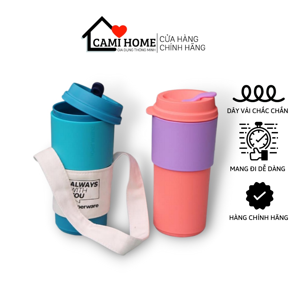 [Mã BMBAU50 giảm 10% đơn 99k] Dây xách ly Coffee To Go Tupperware có thể tái sử dụng thân thiện với môi trường