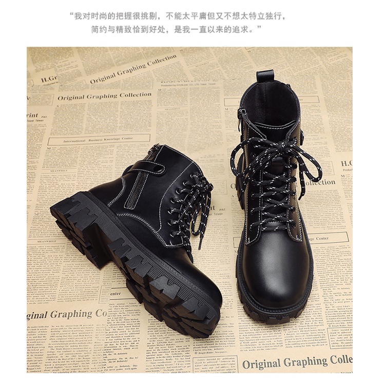 Thời Trang Giày Martin Thiết Kế Trẻ Trung Dễ Phối Đồ Cho Nữ | BigBuy360 - bigbuy360.vn